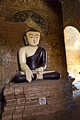 Bagan Myanmar. Buddha statue of the Thambula Temple. 